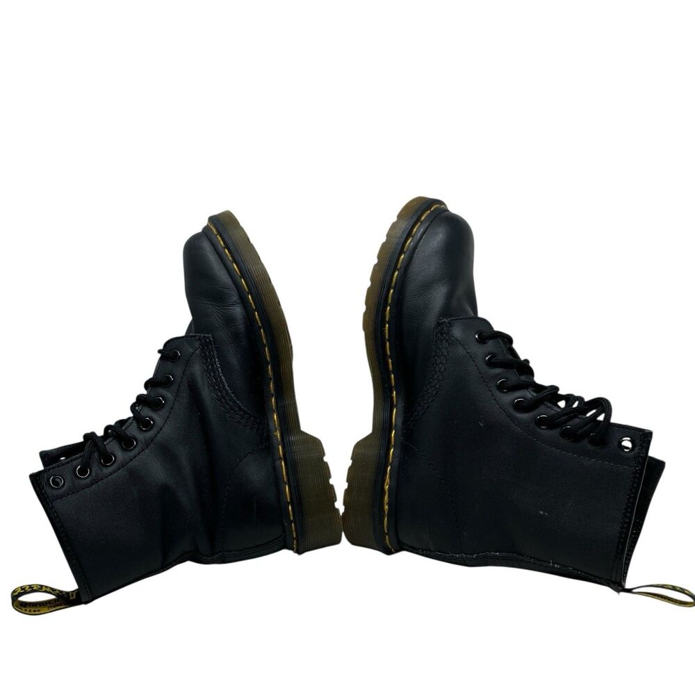 Dr Martens Black Leather 1460 Vonda Roses Floral Combat Embroidered Boots - Picture 12 of 15